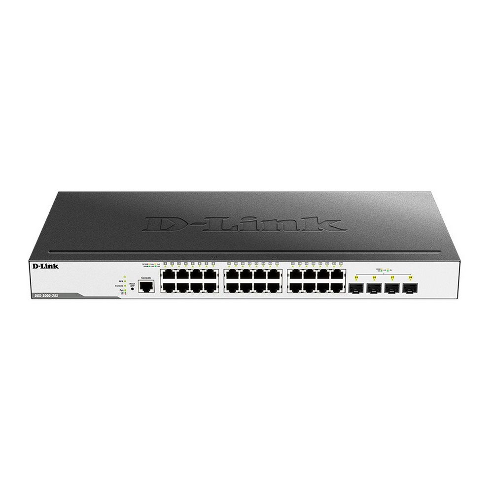 Коммутатор D-Link DGS-3000-28X DGS-3000-28X/B1A 24G 4SFP+ управляемый