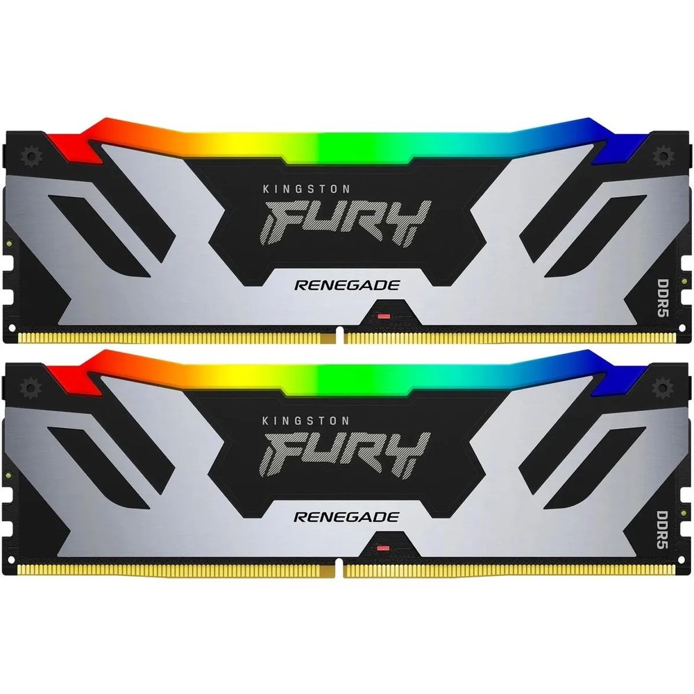 Модуль памяти Kingston OEM 32GB DDR5 6400 DIMM FURY Renegade RGB XMP Gaming Memory Non-ECC, CL32, 1.4V, (Kit of 2) 1RX8 32-39-39 288-pin 16Gbit, RTL