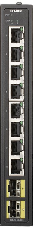 Коммутатор D-Link DIS-100G-10S DIS-100G-10S/A1A 8G 2SFP неуправляемый