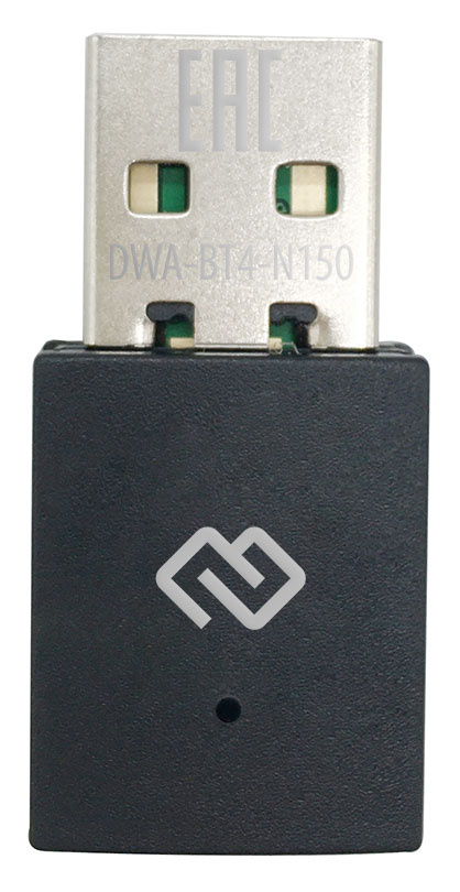Сетевой адаптер WiFi + Bluetooth Digma DWA-BT4-N150 USB 2.0