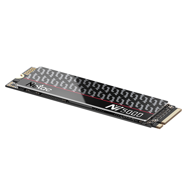Ssd накопитель Netac SSD NV5000-T 2TB PCIe 4 x4 M.2 2280 NVMe 3D NAND, R/W up to 4800/4400MB/s, IOPS(R4K) 600K/700K, TBW 1280TB with heat spreader, 5y wty (NT01NV5000t-2T0-E4X)