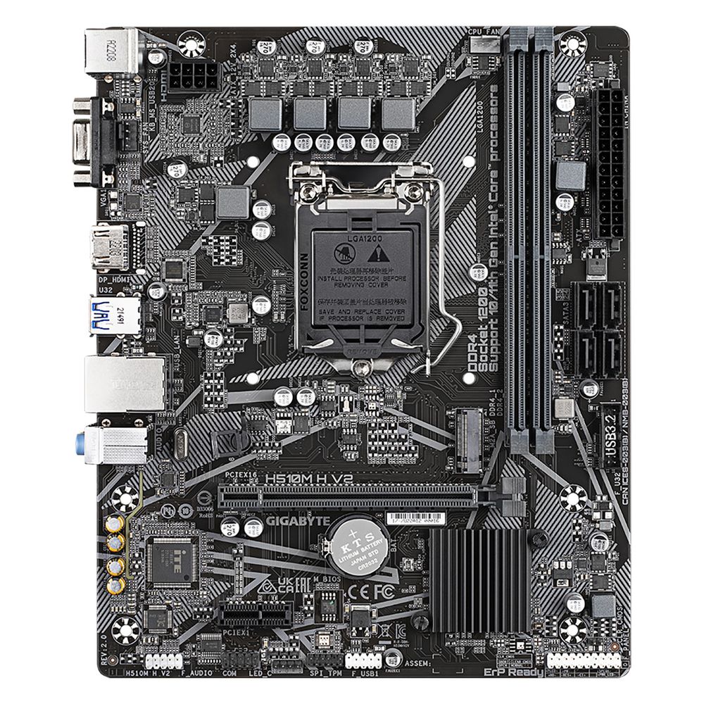 Материнская плата Gigabyte H510M H V2 2.0, RTL