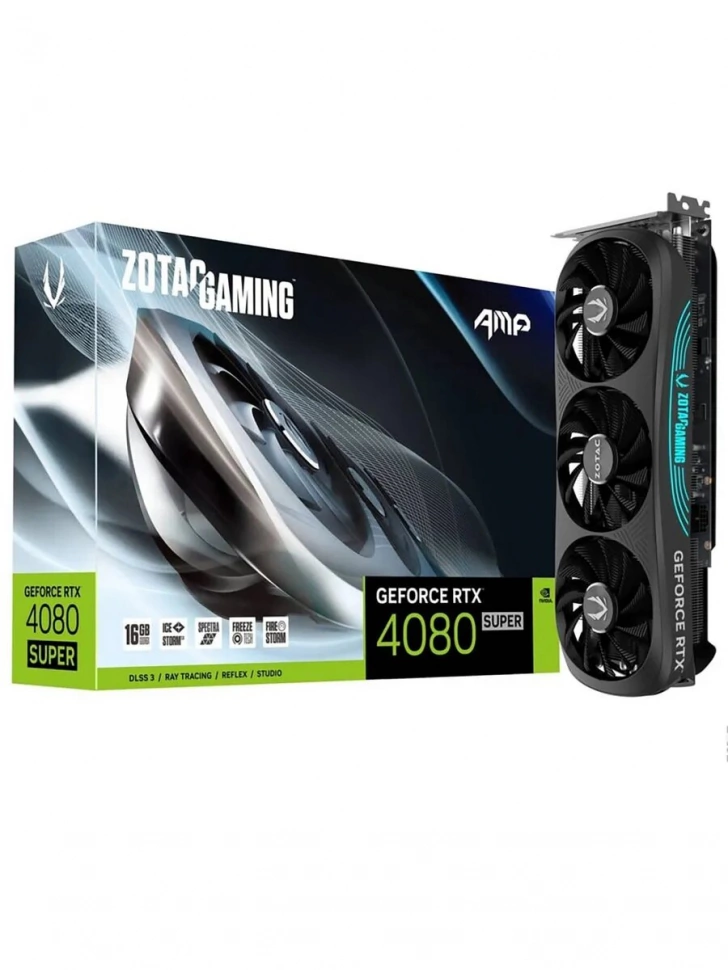 Видеокарта Zotac nVidia GeForce RTX 4080 Super AMP 16Gb (ZT-D40820F-10P)