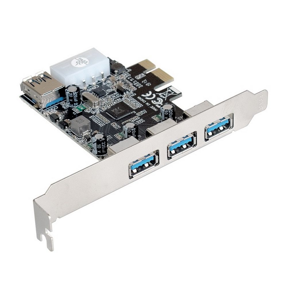 Exegate EX283720RUS Контроллер EXE-367 PCI-E 2.0, 3*USB3.0 ext + 1*USB3.0 int, разъем доп.питания (OEM)