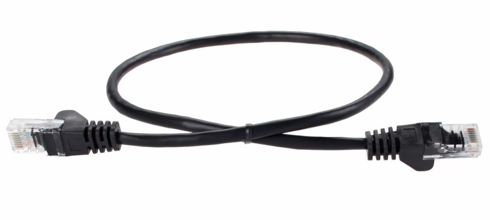 Кабель PATCH CAT5E UTP 0.5M ANP511_0.5M_BK BLACK AOPEN