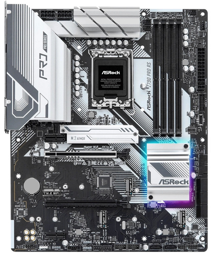 Материнская плата Asrock LGA1700 (Z790 PRO RS/D4)