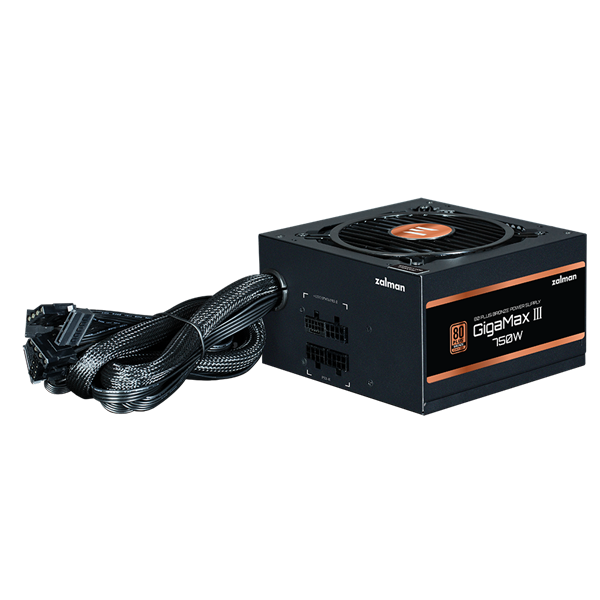 Блок питания Zalman ZM750-GV3, 750W, ATX12V v3.0, Gen 5.0, APFC, 12cm Fan, 80+ Bronze, Retail (ZM750-GV3)