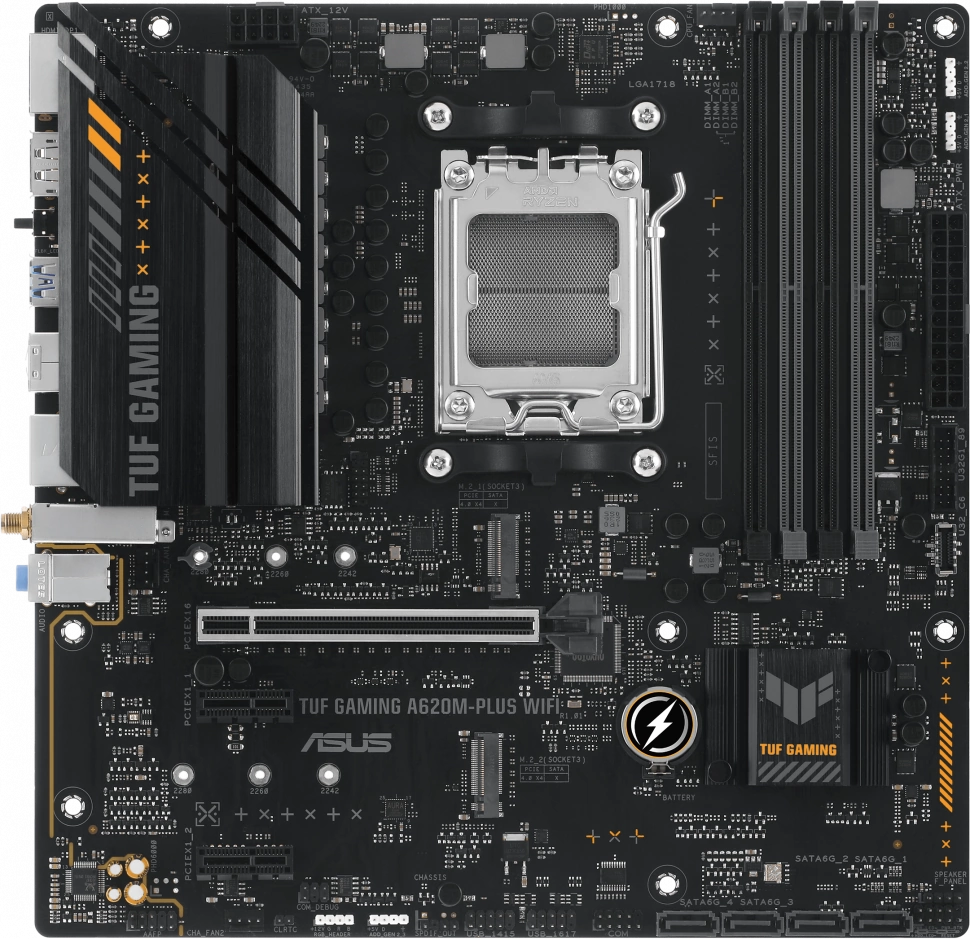 Материнская плата Asus TUF GAMING A620M-PLUS (90MB1F80-M0EAYC)