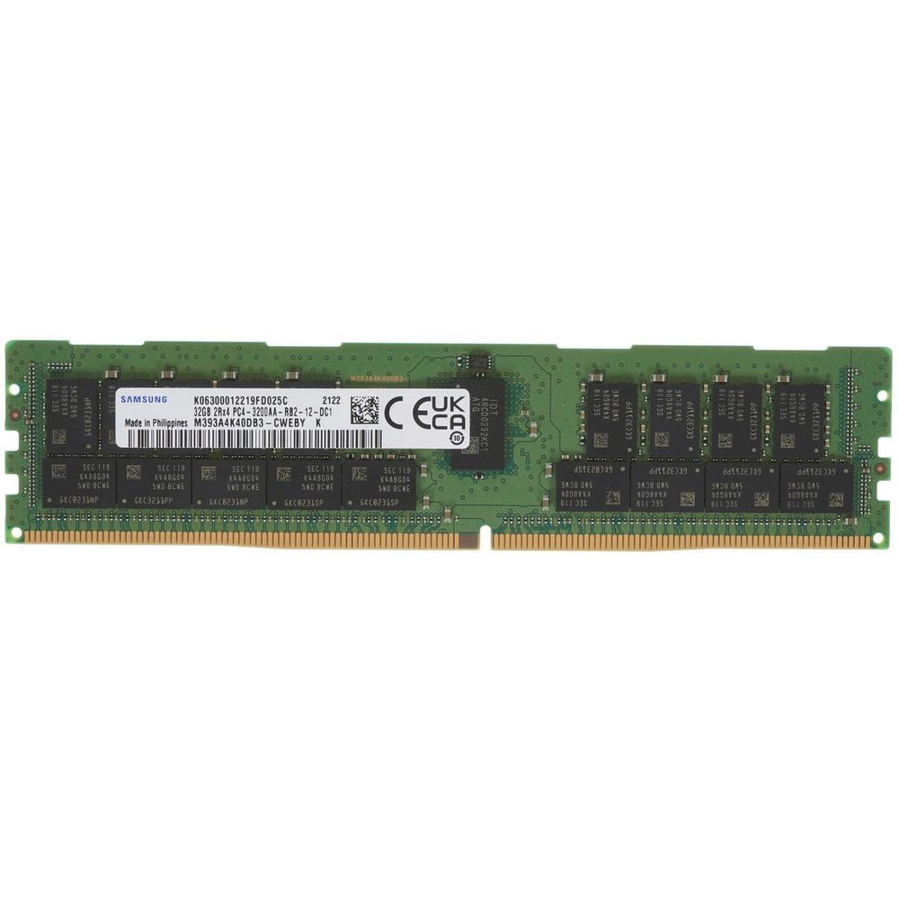 Модуль памяти 32GB Samsung DDR4 M393A4K40DB3-CWE PULL 3200MHz 2Rx4 DIMM Registred ECC