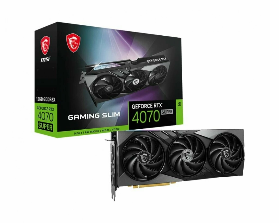 Видеокарта MSI GeForce RTX 4070 Super GAMING SLIM (602-V513-146S)