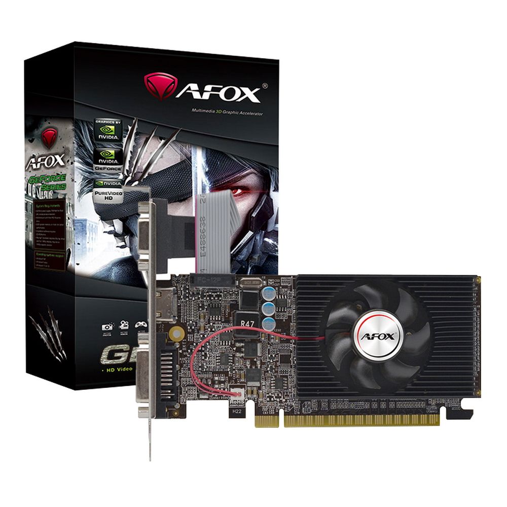 Видеокарта Afox NVIDIA GT 610 810 1024 1333 64 RTL [AF610-1024D3L7-V6]