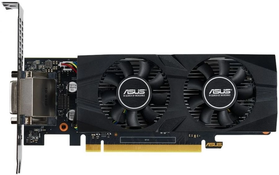 Видеокарта Asus PCI-E GTX1650-4G-LP-BRK (90YV0D31-M0NA00)