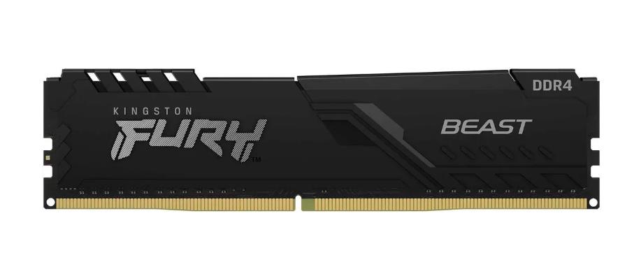 Модуль памяти Kingston 16GB 3600МГц DDR4 CL18 DIMM FURY Beast Black