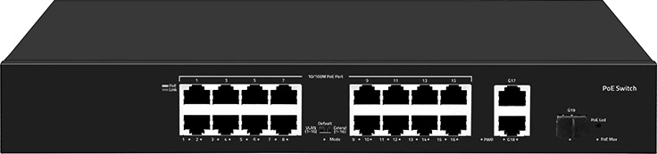 Коммутатор Falcon Eye FE-16FPG2S1 00-00330354 16x100Мбит/с 2x1Гбит/с 16PoE