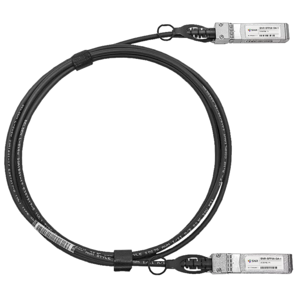 Кабельная сборка SNR Direct Attach Twinax Cable (DAC), SFP28 25Gb, 1м, SNR-SFP28-DA-1