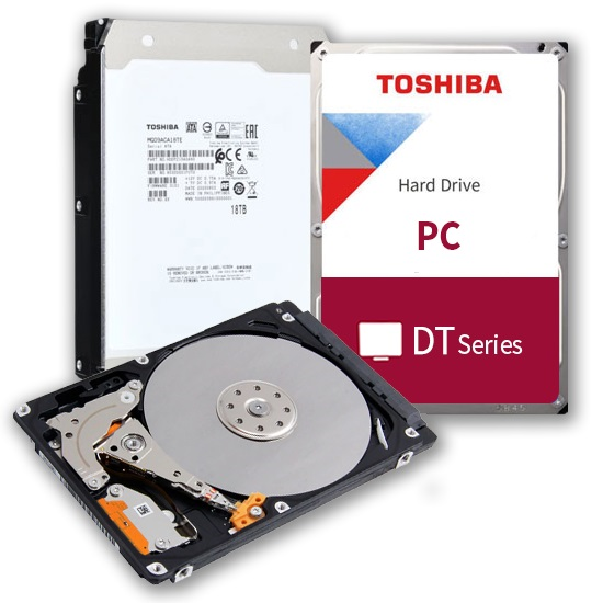 Жесткий диск Toshiba Desktop HDD 3.5" SATA 4Tb, 5400rpm, 128MB buffer, 512e, SMR, DT02ABA400, 1 year