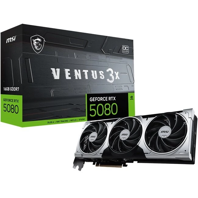 Видеокарта MSI GeForce RTX 5080 16G VENTUS 3X OC
