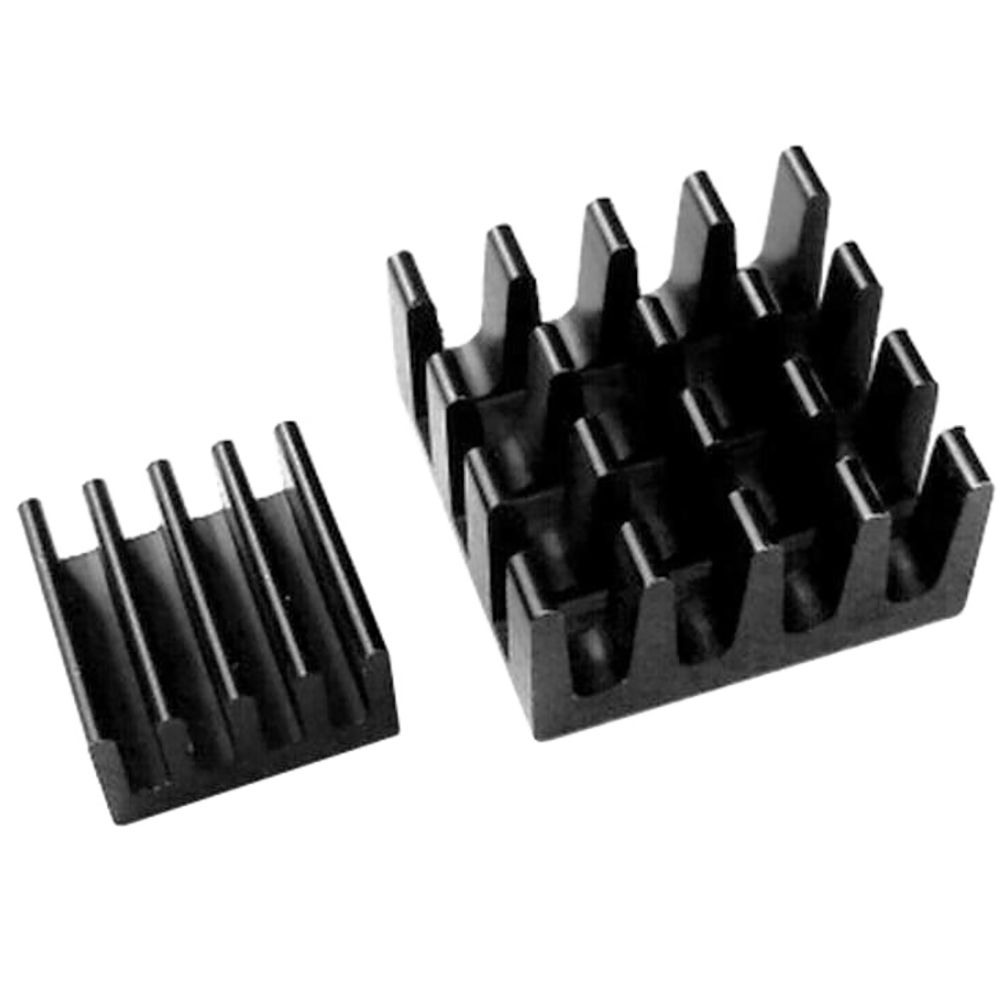 Радиатор ACD RA027 Набор радиаторов ACD Black Aluminum Heat Sink set (14*14*7mm + 9*9*5mm) for Raspberry Pi3 B, Pi3 B+, Pi4