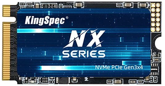 Твердотельный накопитель SSD M.2 KingSpec 128Gb NXM Series <NXM-128 2242> (PCI-E 3.0 x4, up to 2200/800MBs, 3D NAND, 60TBW, NVMe 1.3, 22х42mm)