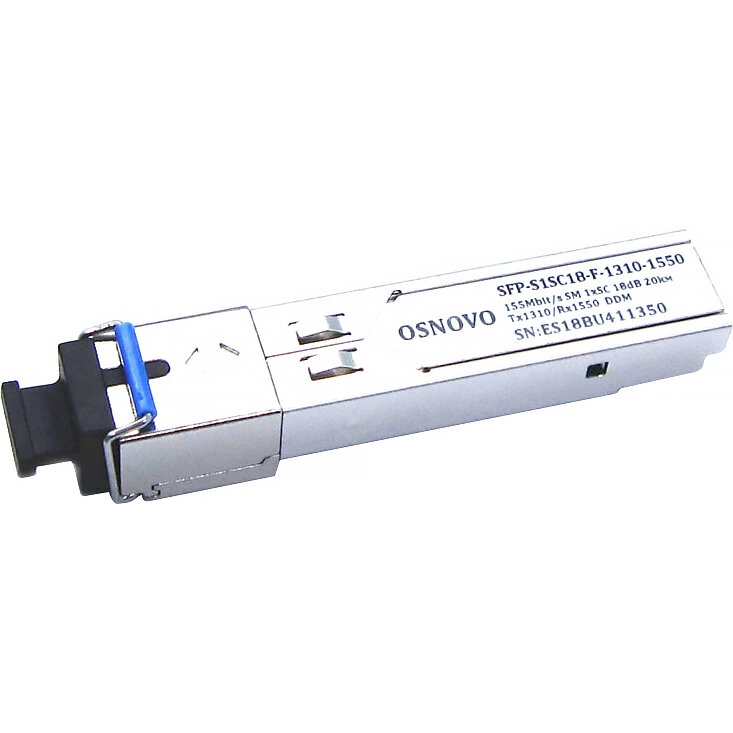 Трансивер Osnovo SFP-S1SC18-F-1310-1550-I