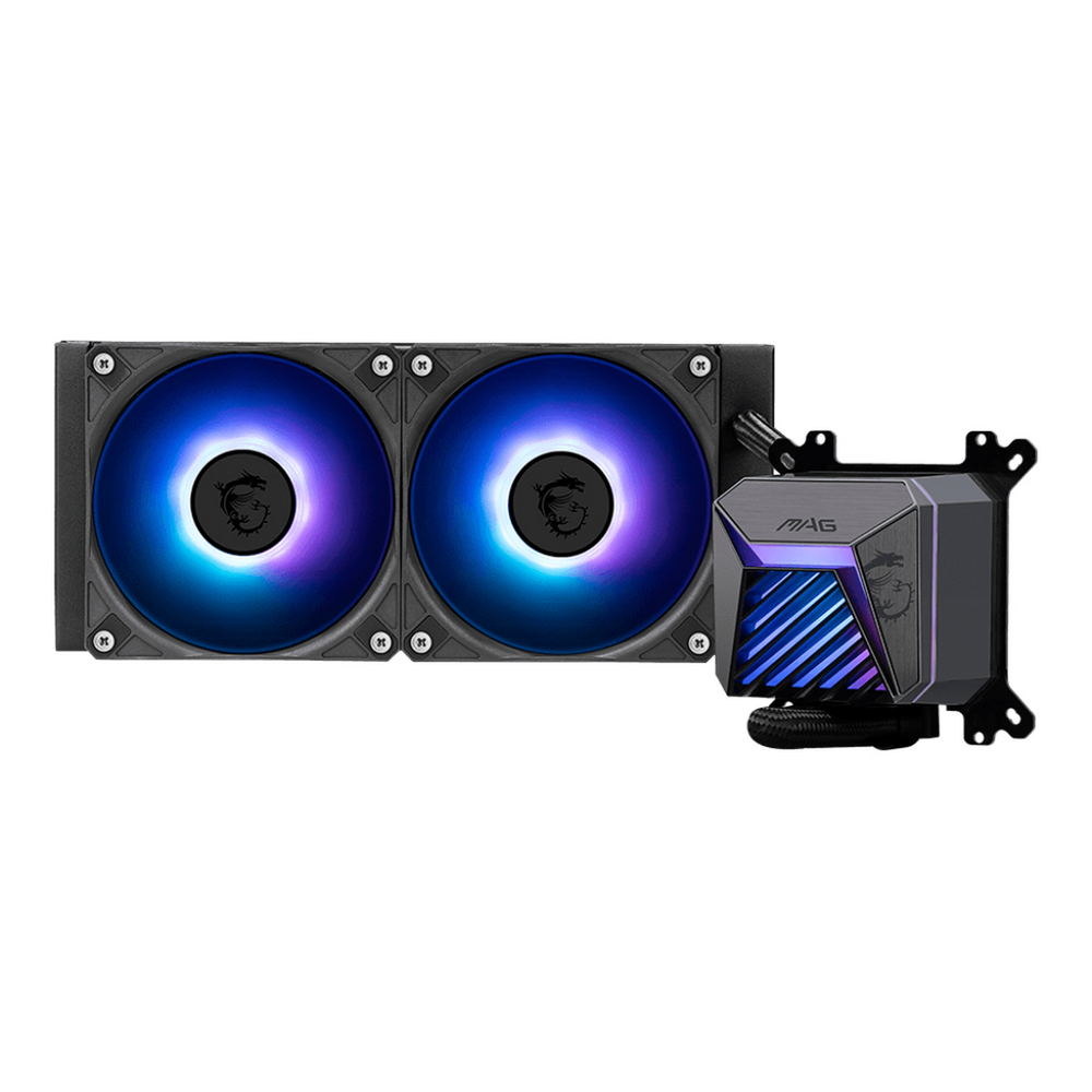 Жидкостная система охлаждения MSI MAG CORELIQUID A15 240 2x ARGB Fan, ARGB Block