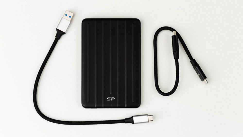 Твердотельный диск 2TB Silicon Power Bolt B75 Pro, External, Type-C [R/W - 520/420 MB/s] Алюминий/Черный