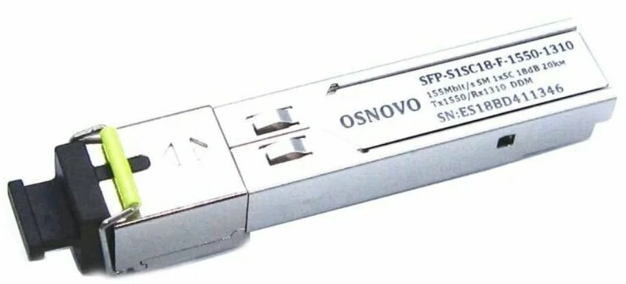 Трансивер Osnovo SFP-S1SC18-F-1550-1310-I