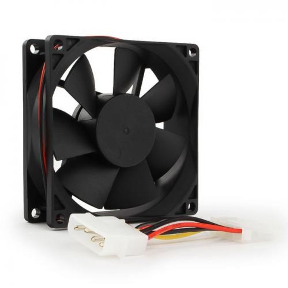 Вентилятор Gembird FANCASE-4 80x80x25, втулка, 4 pin Molex, провод 30 см