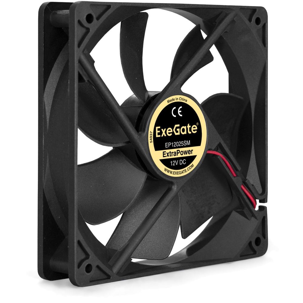 Вентилятор ExeGate ExtraPower EP12025SM (EX283395RUS) 120x120x25 мм, Sleeve bearing (подшипник скольжения), Molex, 1800RPM, 25dBA