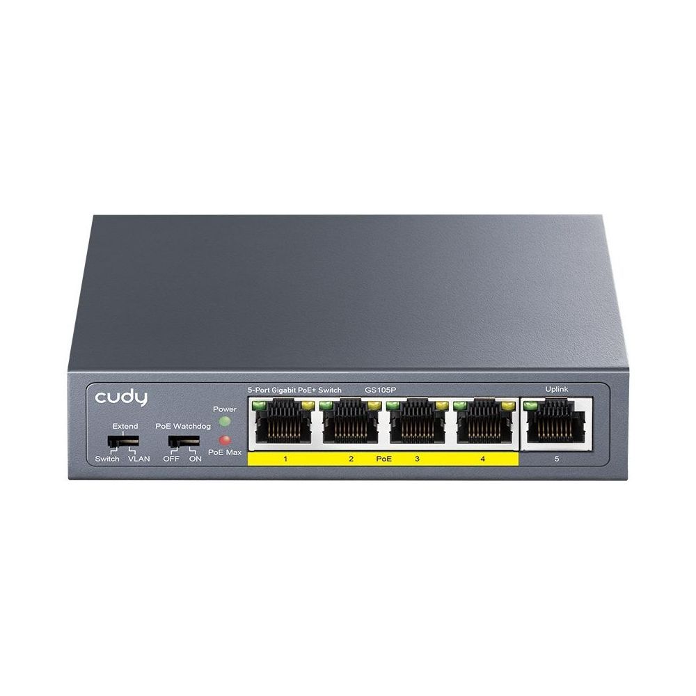 Коммутатор CUDY 5-Port Gigabit PoE+ Switch 36W