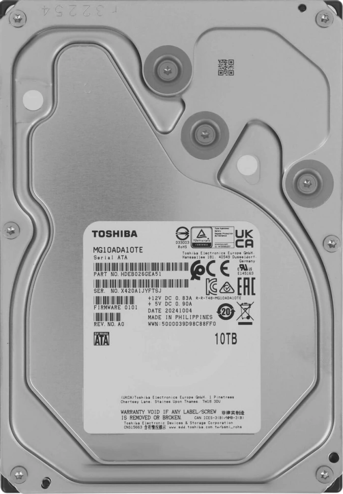 Жёсткий диск Toshiba MG10-D 10Tb (MG10ADA10TE)