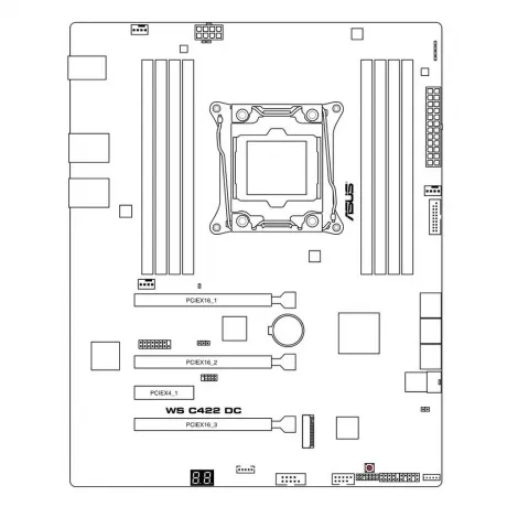 Материнская плата Asus WS C422 DC 8DIMM (90SB08J0-M0XBN1) в Санкт-Петербурге