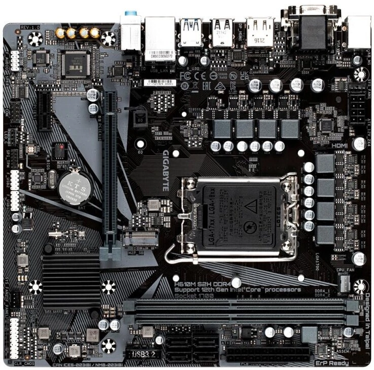 Материнская плата Gigabyte H610M S2H 1.1