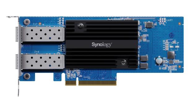 Сетевой адаптер Synology 10\25 Gigabit Dual port SFP+ PCIe 3.0 x8 adapter (incl LP and FH bracket) (E25G30-F2)