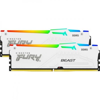 Оперативная память Kingston Fury Beast White RGB KF552C40BWAK2-32