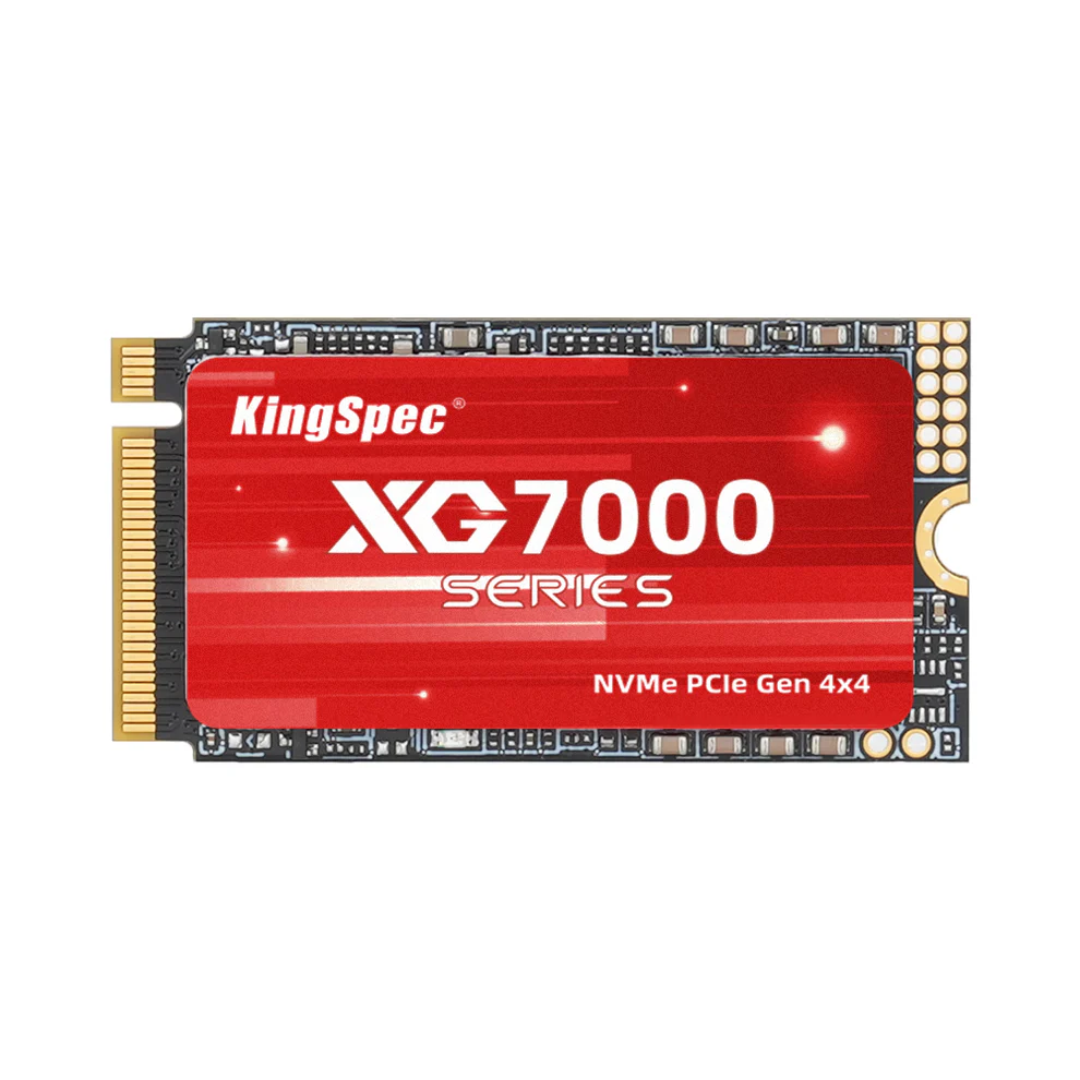 Твердотельный накопитель SSD M.2 KingSpec 512Gb XG7000 Series <XG7000-512> (PCI-E 4.0 x4, up to 7200/4400MBs, 3D TLC, 300TBW, NVMe 1.4, 22х80mm, heatsink)