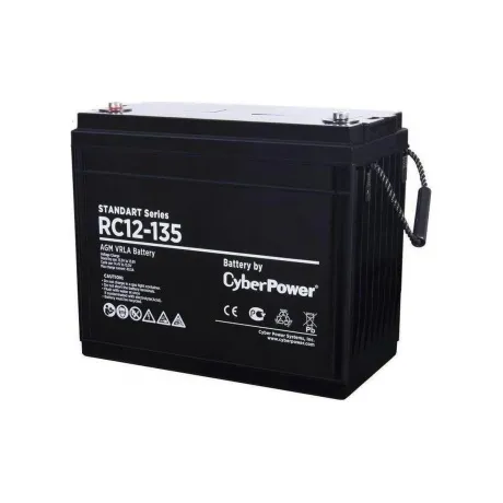 Аккумуляторная батарея CyberPower RC 12-135 напряжение 12В, емкость 135Ач, клемма Болт М8 (ДхШхВ: 340х173х281мм Полная высота 284мм; Вес 40кг; Срок службы 7-10лет) в Санкт-Петербурге