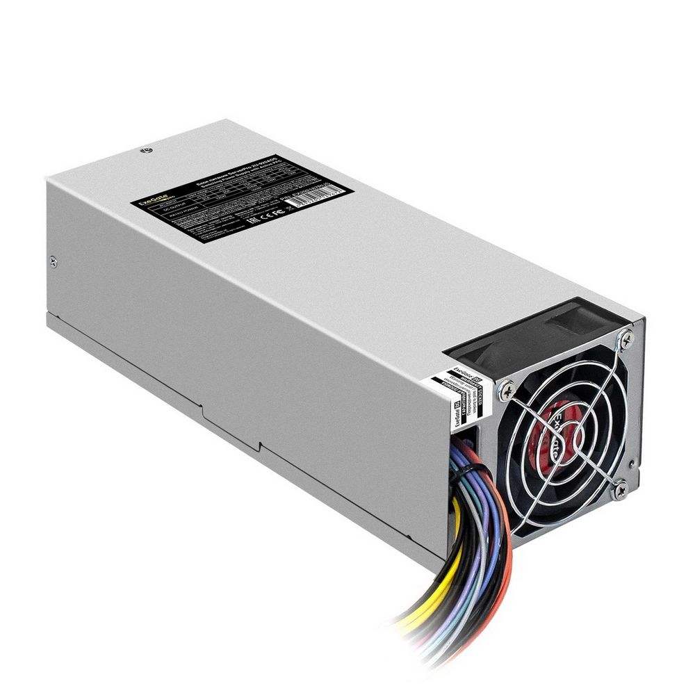Exegate EX292187RUS Серверный БП 920W ExeGate ServerPRO-2U-920ADS (2U, APFC, КПД 87% (80 PLUS Silver), 6cm ball bearing fan, 24pin, 2x8pin, 5xSATA, 3xIDE)