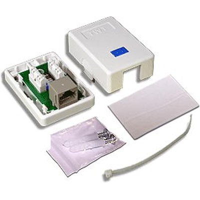 Розетка компьютерная TWT TWT-SM1-45-WH