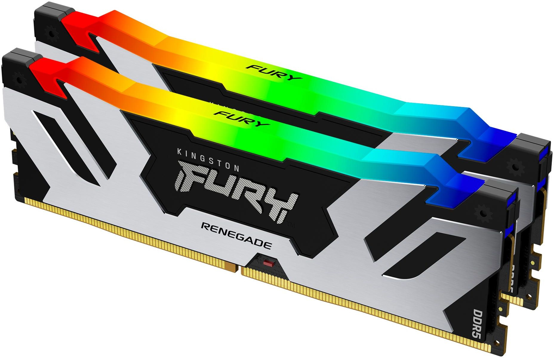 Память DDR5 2x16GB 6800MHz Kingston KF568C36RSAK2-32 Fury Renegade Silver XMP RGB RTL Gaming PC5-54400 CL36 DIMM 288-pin 1.4В kit с радиатором Ret
