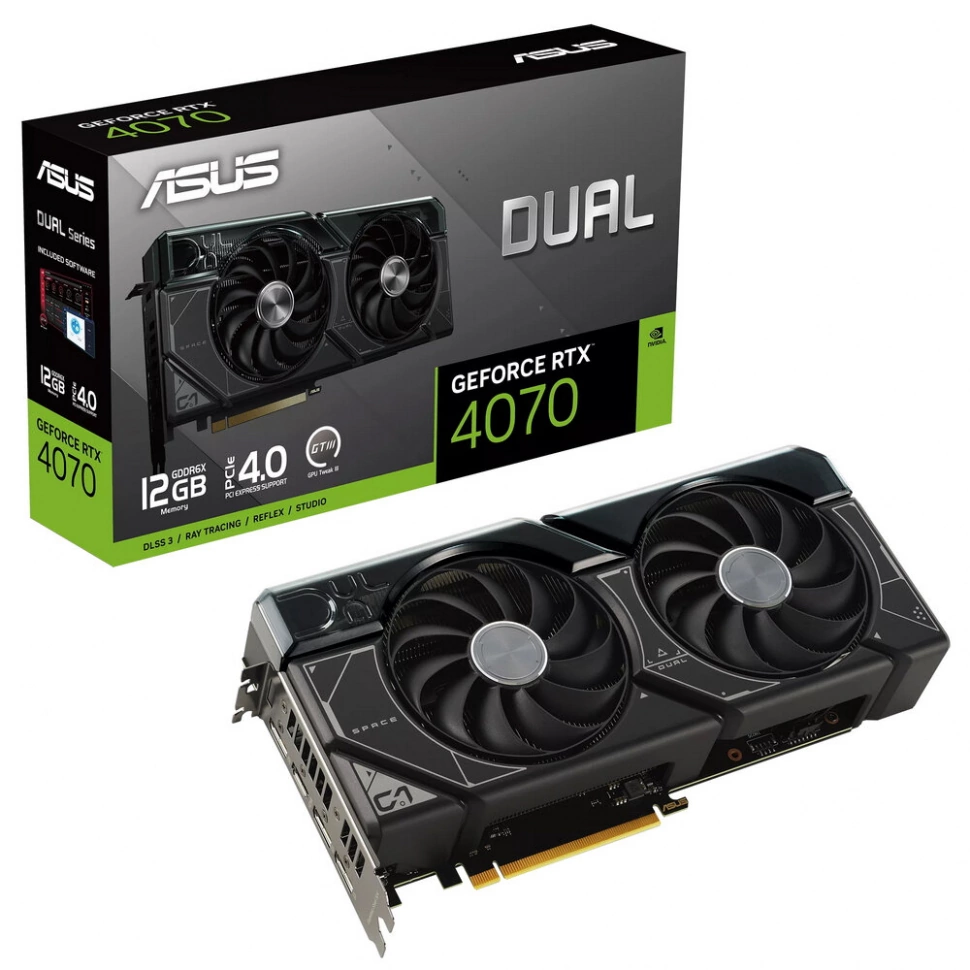 Видеокарта Asus DUAL-RTX4070-12G (90YV0IZ3-M0NA00)