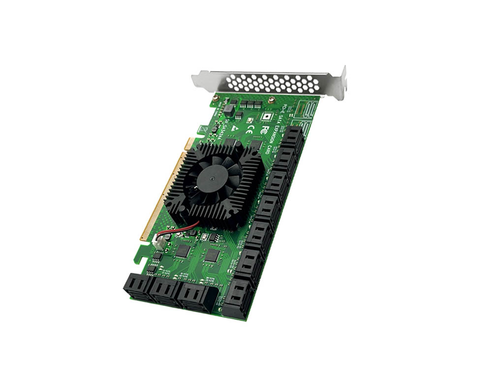 Плата расширения PCIe x16 на 20 портов SATA 3.0