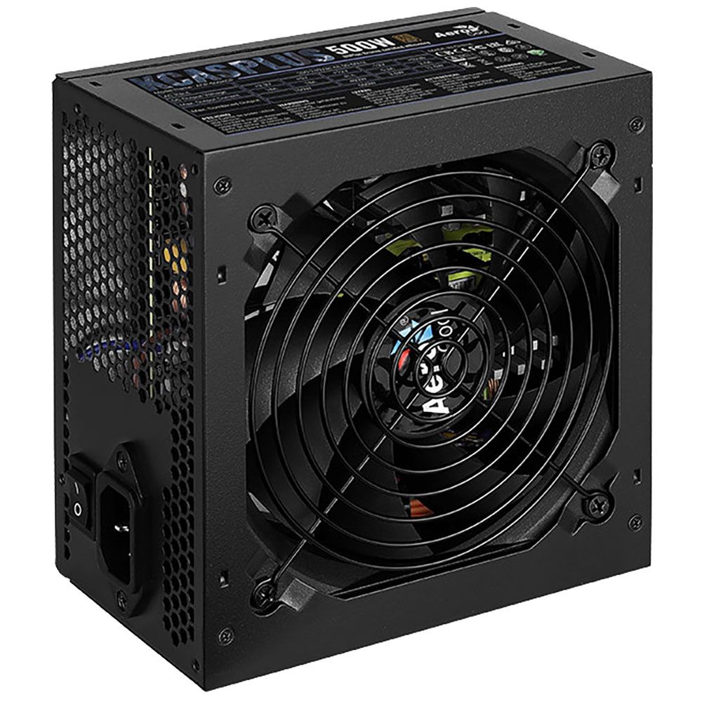 Блок питания Aerocool ATX 500W KCAS PLUS 500 80+ bronze (24+4+4pin) APFC 120mm fan 7xSATA RTL