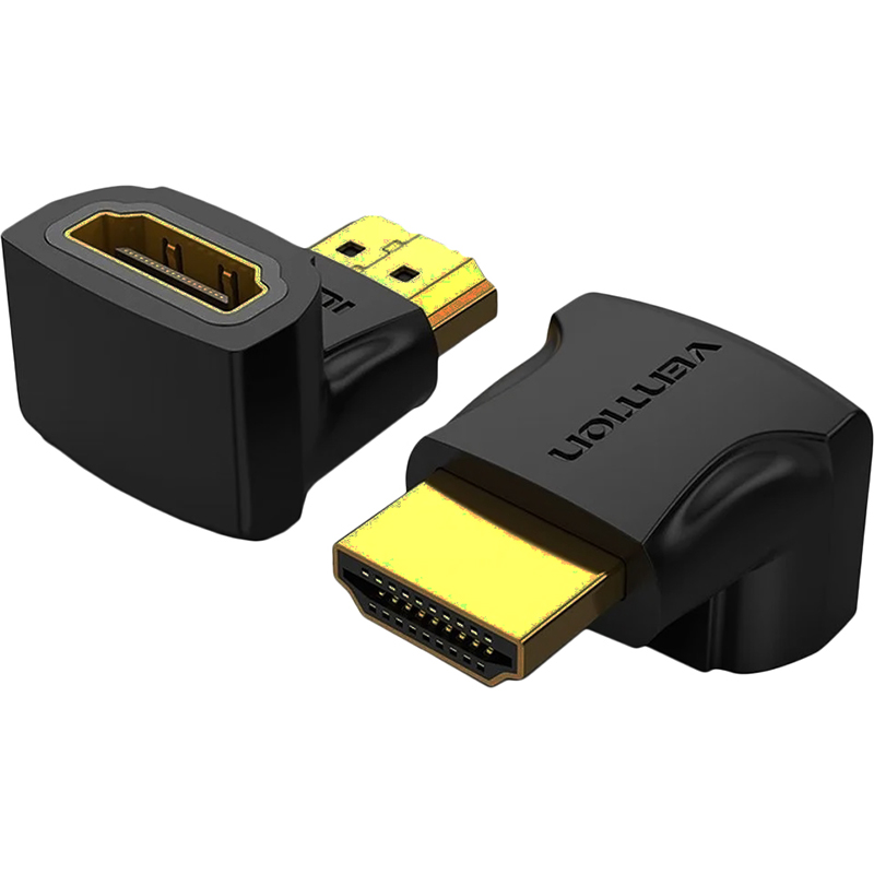 Адаптер-переходник Vention HDMI v2.0 19M/19F угол 90 Vention Адаптер-переходник Vention HDMI v2.0 19M/19F угол 90 (AIOB0) (AIOB0)