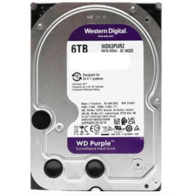 Жесткий диск WD Purple 6Tb WD63PURU