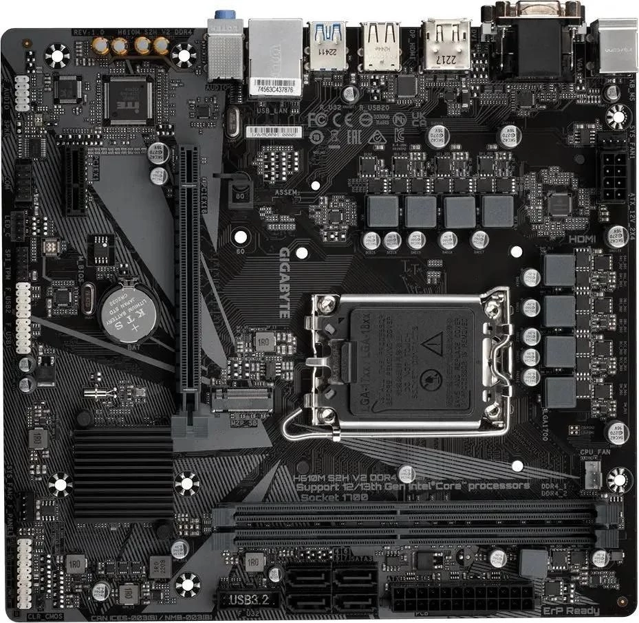 Материнская плата Gigabyte H610M S2H V2
