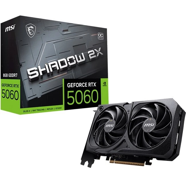 Видеокарта NVIDIA GeForce RTX 5060 MSI OC 8Gb (RTX 5060 8G GAMING TRIO OC)