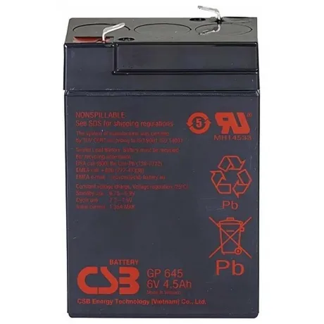 Аккумуляторная батарея для ИБП CSB GP645 4.5 А·ч в Санкт-Петербурге