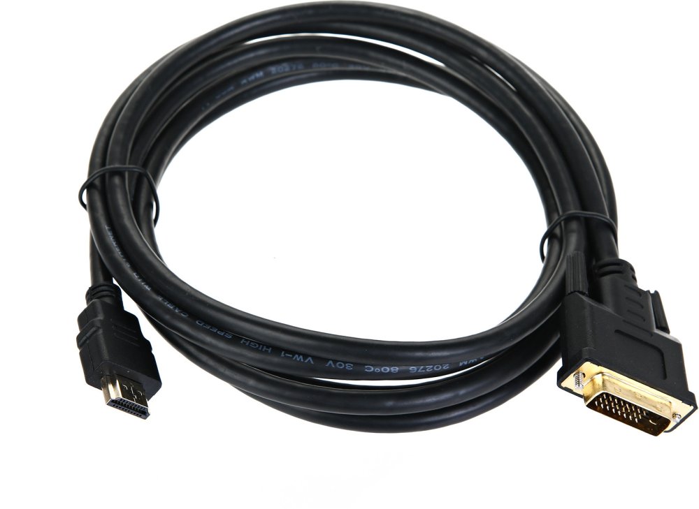Кабель HDMI to DVI-D (19M -25M) 3м, TV-COM <LCG135E-3M> VCOM TV-COM HDMI to DVI-D (19M -25M) 3м (LCG135E-3M)