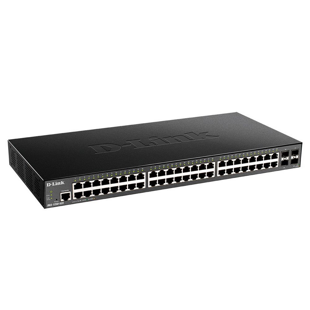 Коммутатор D-Link DGS-1250-52X/A1A 48G 4SFP+ настраиваемый